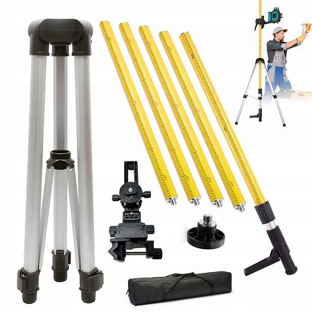 Teleskopický Stojan Pro Laserovou Vodnáhu 300 cm
