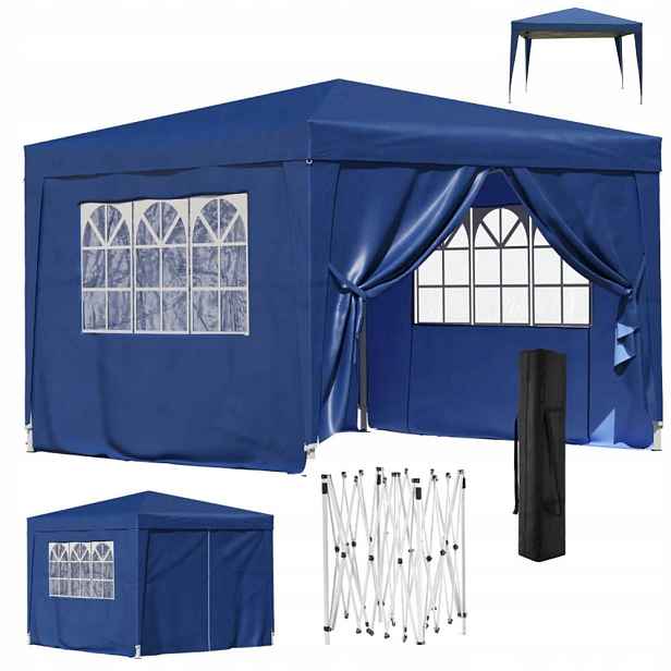 Zahradní Expresní Pavilon Stan 3x3 m Automatický 4 Stěny