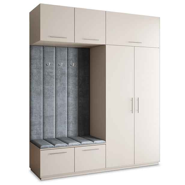 MASSENO MODERNÍ PŘEDSÍŇOVÁ SESTAVA REMA, 200/240/60 cm, kašmírová
