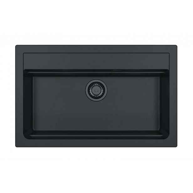 Alveus Atrox - Granitový dřez 79x50 cm, deep black 1149214