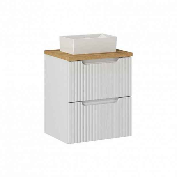 Petits-meubles UMYVADLO 50.4cm Riva Bílá a dřevo