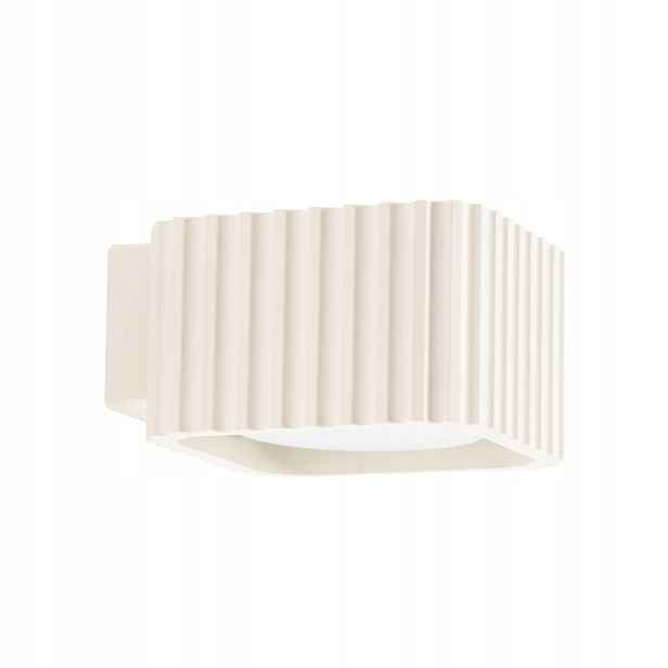 Sollux Lighting nástěnné svítidlo Riff béžové ryhované nahoru a dolů 1xGX53 10W