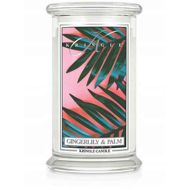 Velká svíčka Gingerlily & Palm Kringle Candle