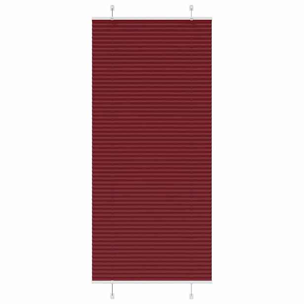 vidaXL Plisovaná roleta Bordeauxská červená 85x200 cm Šířka látky
