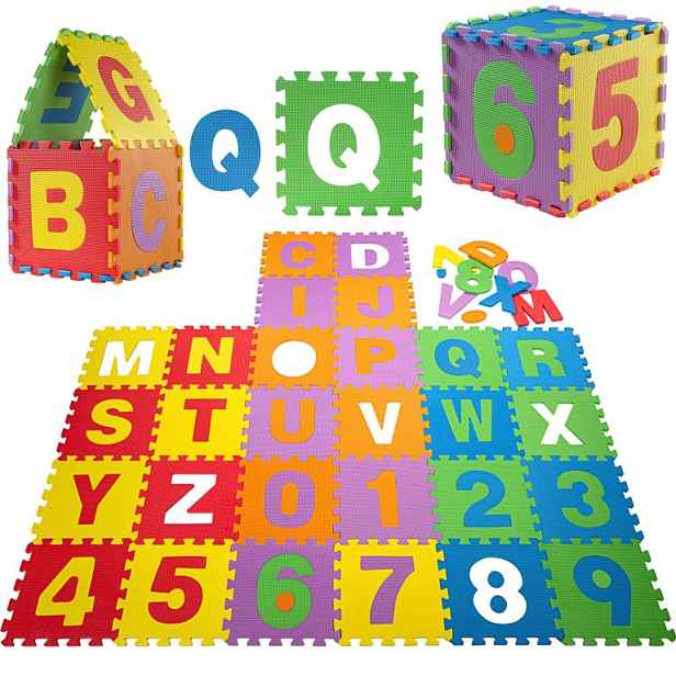 Games Planet Pěnové puzzle čísla a písmena 86 kusů
