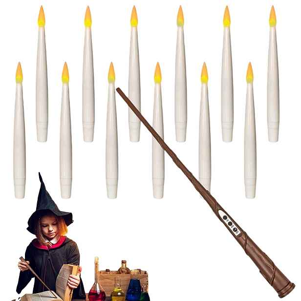 Led kuželové plovoucí svíčky s dálkovým ovládáním pro Halloween 10 Kusů Bedee