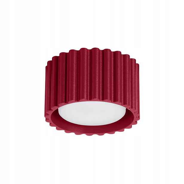 Sollux Spot Burgund GX53 10W 6cm rýhovaný Kulatý Aura