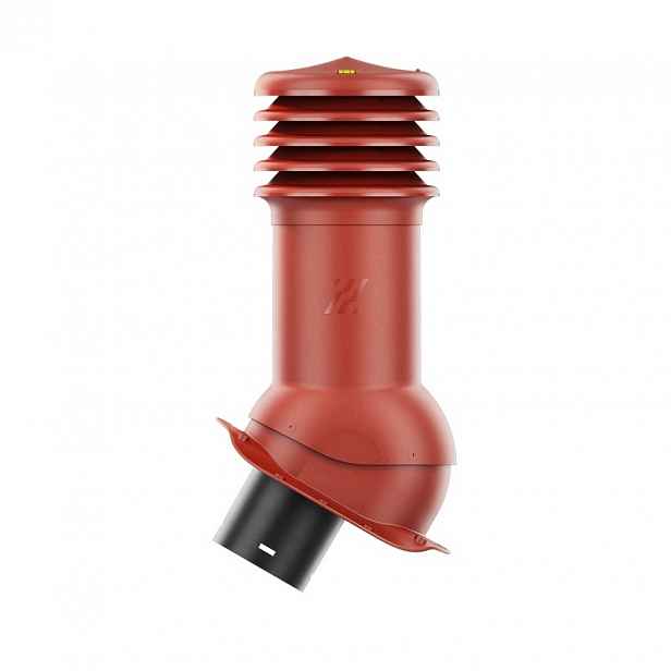 Větrací komín HiVent pro plechovou střešní krytinu, profil Z, 150 mm, červený