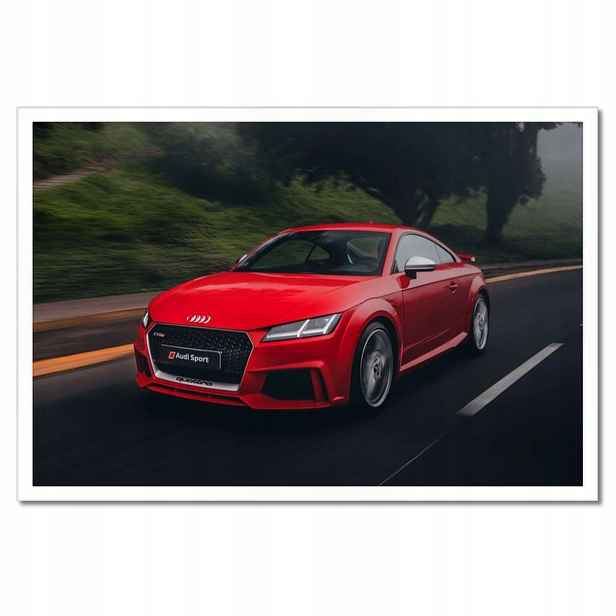 Plakáty v rámu 60x40 Červené Audi Auto