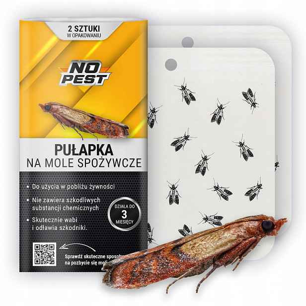 Lepová Past, Silný Lepový Prostředek Na Kuchyňské Moly, Potravinové Moly, 48KS