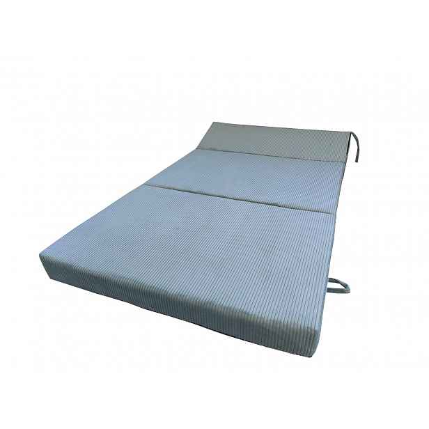 Skládací matrace pro hosty BEDDIO 120x200 - světle modrá