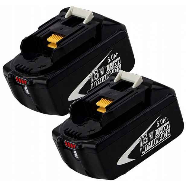 2X 18V Baterie Pro Nářadí Makita BL1850 BL1860B BL1855 BL1840