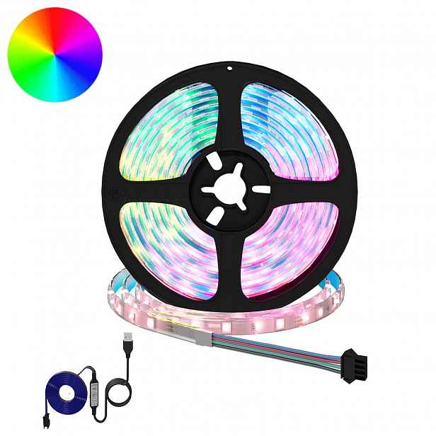 vidaXL LED pás 2 ks Černá a průhledná Měď a plast