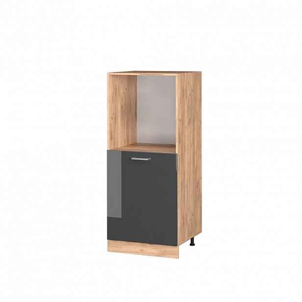 Vicco SKŘÍŇKA NA VESTAVĚNOU TROUBU R-Line Antracitový vysoký lesk 60 cm