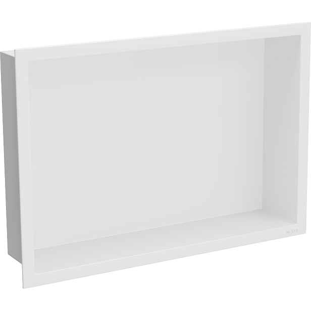 Mexen X-Wall-R zapuštěná polička 45x30 cm, bílá, nerezová ocel