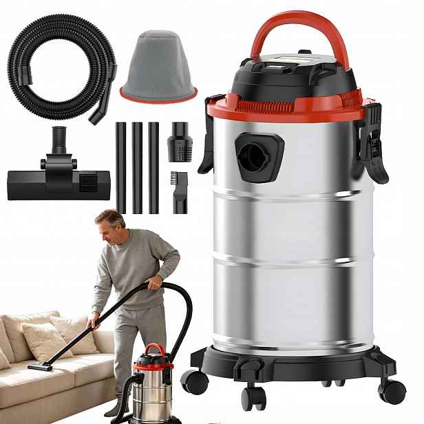 Vysavač 2V1 S Vysavačem Sádrového Prachu Mokrý, Suchý, 1100 W, 20 L