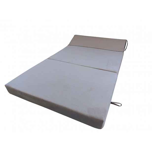 Skládací matrace pro hosty BEDDIO 120x200 - hnědá