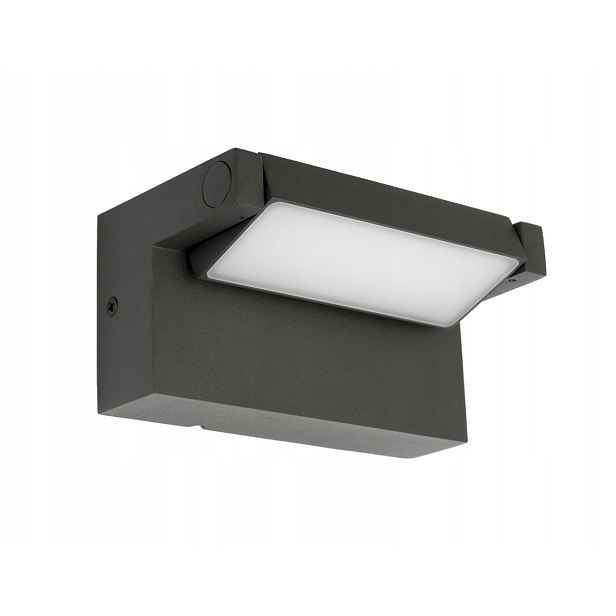 Su-ma Led venkovní nástěnné svítidlo 10W Tmavě šedá IP54 Pohyblivá hlava