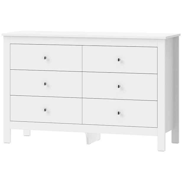 HOMCOM KOMODA MDF bílá
