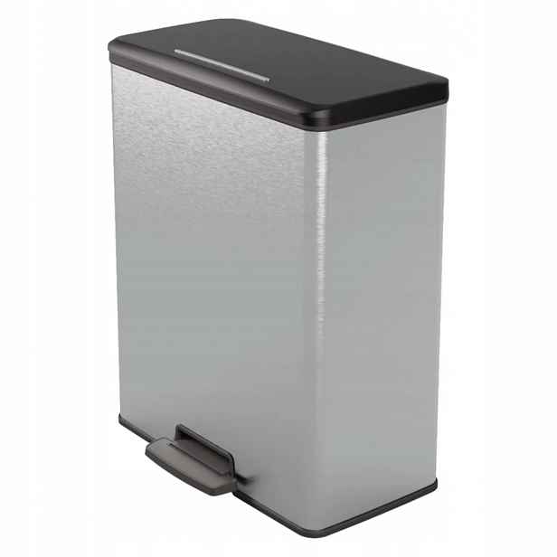 Odpadkový koš Deco Bin 65L, stříbrný