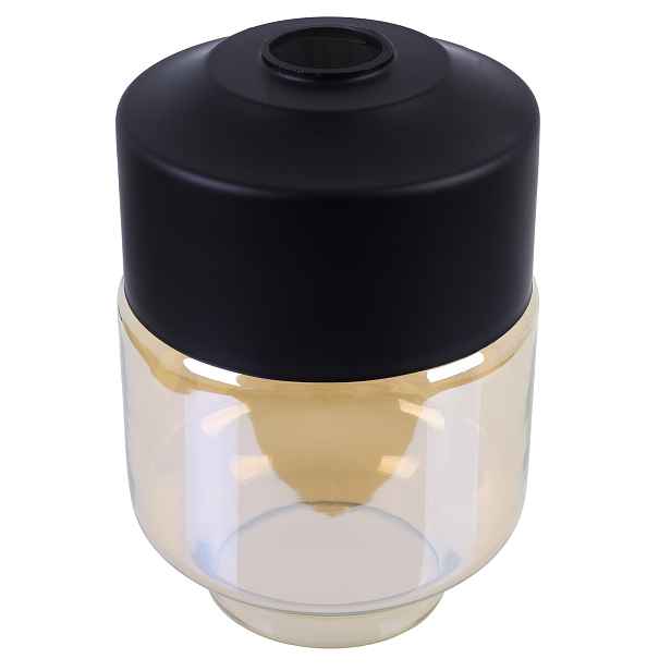 Skleněná Lampička Pro Stropní Závěsnou Lampu Oslo Medová Topazová 18 CM