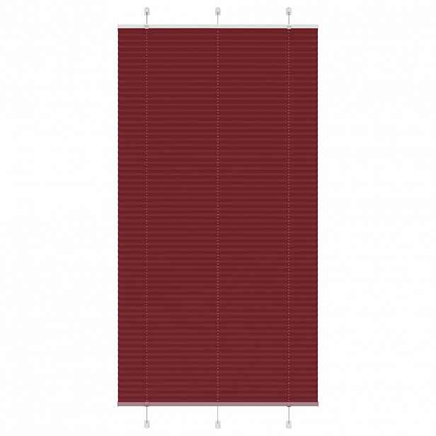 vidaXL Plisovaná roleta Bordeauxská červená 110x200 cm Šířka látky