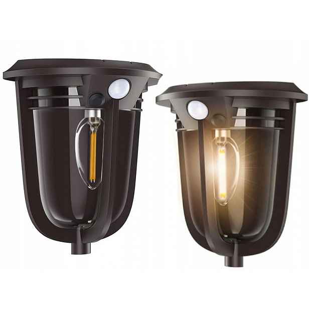 Lampa Solární Led nástěnné svítidlo Fasádní senzor