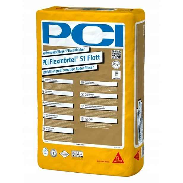 Pci Flexmortel S1 Flott – pružná, rozpustná lepicí malta C2E S1 20 kg