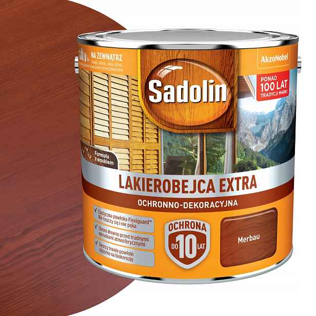 Sadolin Lakovací malta Extra na dřevo 2,5 l Merbau