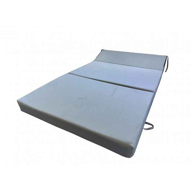 Skládací matrace pro hosty BEDDIO 120x200 - svěle šedá