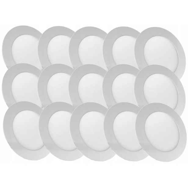 15x Moderní svítidlo Stropní panel Slim Led 6W Studená barva 6500K