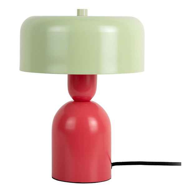 Červená/zelená kovová stolní lampa (výška 24 cm) Double Funky – Leitmotiv