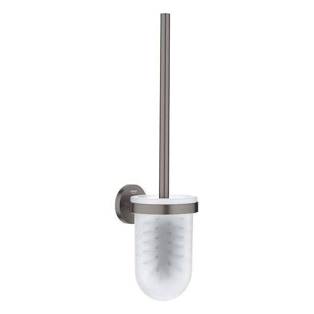 Grohe Start - WC štětka nástěnná s držákem, sklo/kartáčovaný Hard Graphite 41185AL0