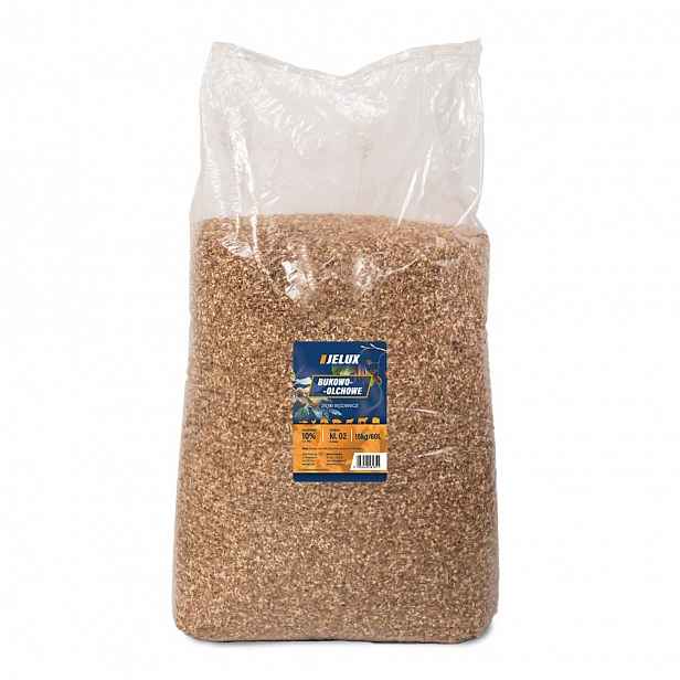 Štěpky na uzení buk-olše kl 02 15 kg, uzení klobás, masa, sýrů, ovoce