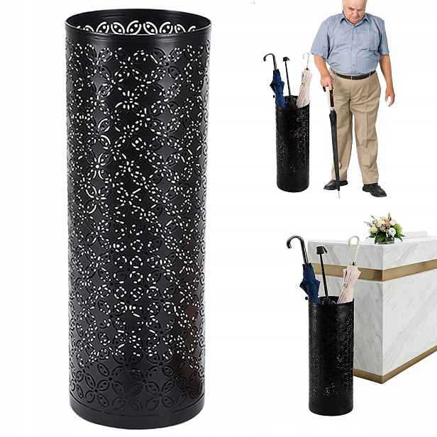 Stojan Na Deštníky Deštník Do Předsíně Loft Stylový Černý 42*15 CM
