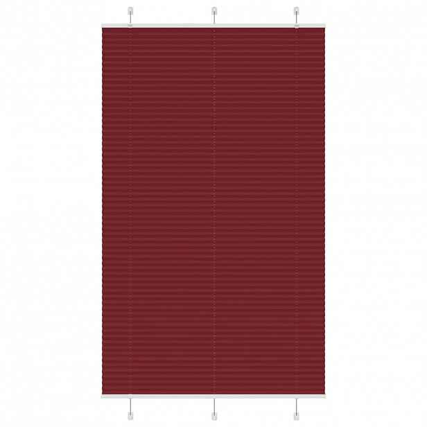 vidaXL Plisovaná roleta Bordeauxská červená 120x200 cm Šířka látky