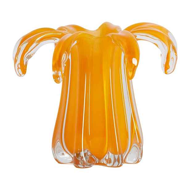 Oranžová skleněná váza (výška 17 cm) Avenia – Light & Living
