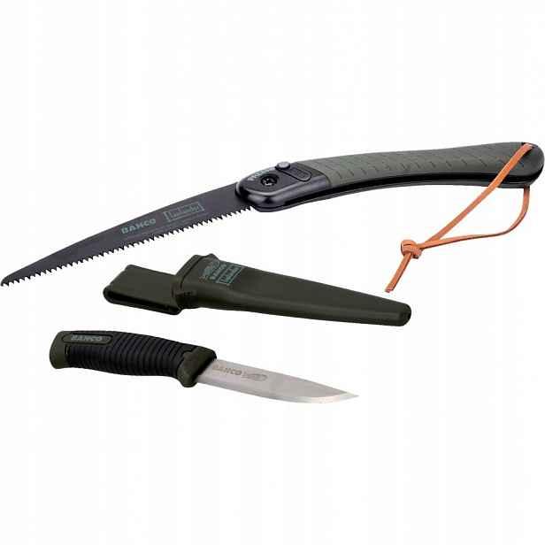 Sada Laplander: skládací pila a nůž Bahco (lap-knife)