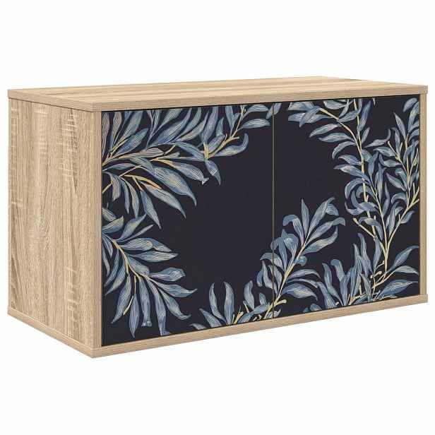vidaXL Nástěnná TV skříň DOKKUM 69 x 33 x 40 cm Dub sonoma