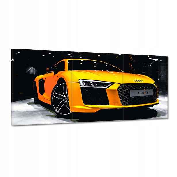 Obrazy 150x70 Žluté Audi R8