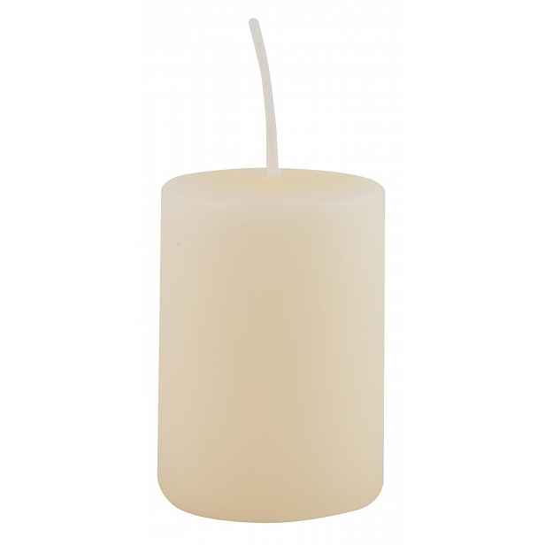 IB Laursen Bílá sloupová svíčka OFF WHITE 6cm