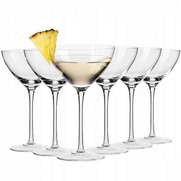 Skleničky na martini koktejly Harmony Krosno 6 Ks