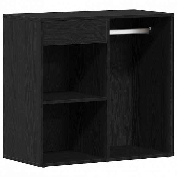 vidaXL Kosmetický kabinet Černý dub 80 x 40 x 75 cm Kompozitní dřevo