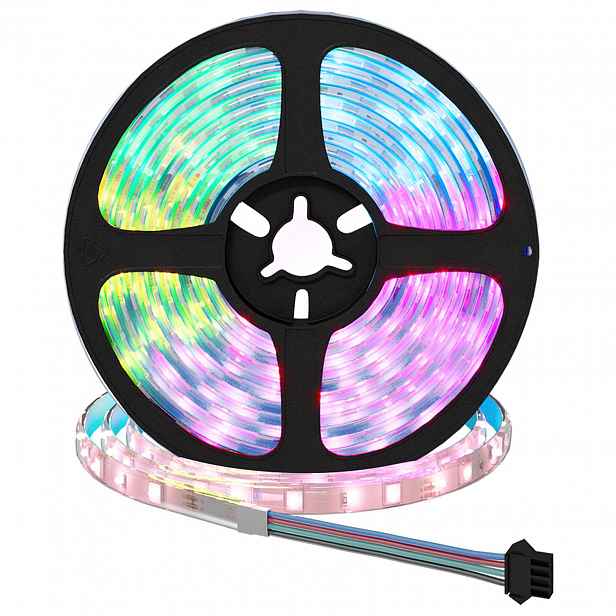 vidaXL LED pás 12 ks Černá a průhledná Měď a plast
