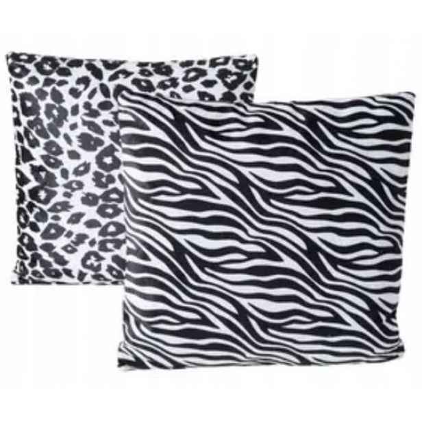 Boltze Sada dekoračních polštářků Wild 45x45 cm 2 ks zebra/pantera