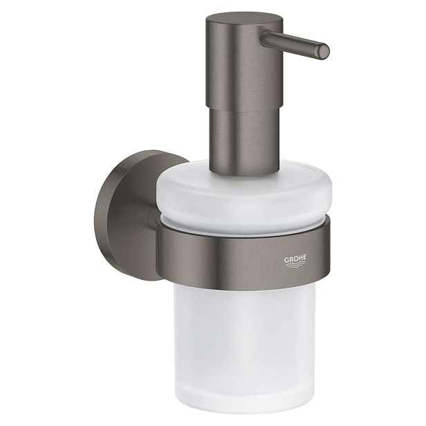 Grohe Start - Dávkovač mýdla s držákem, sklo/kartáčovaný Hard Graphite 41195AL0