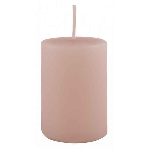IB Laursen Růžová sloupová svíčka ROSE QUARTZ 6cm