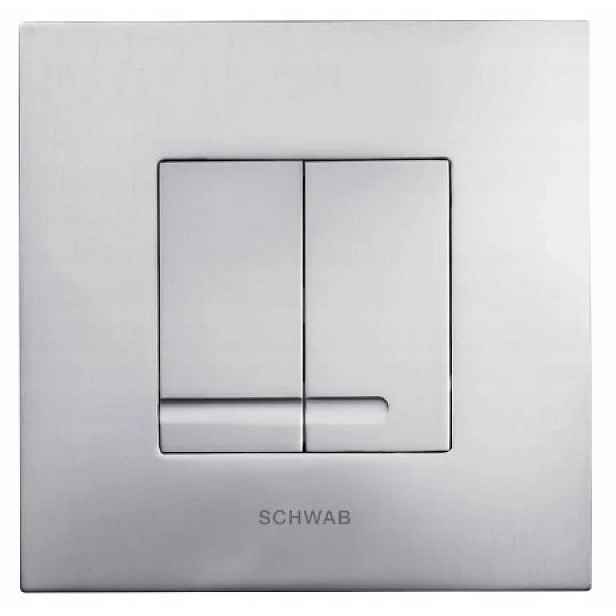 Splachovací tlačítko pro Wc Schwab dvoudílné Arte Duo chrom mat 4060415631