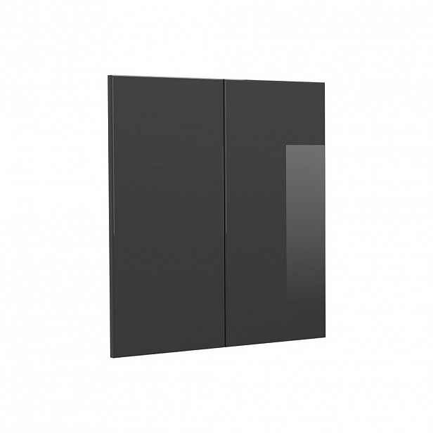 Vicco KUCHYŇSKÁ DVÍŘKA R-Line Antracitový vysoký lesk 59.2 x 59 cm nábytková čela pro závěsnou skříňku