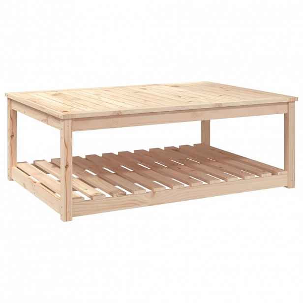 vidaXL Zahradní stůl 121 x 82,5 x 45 cm masivní borové dřevo